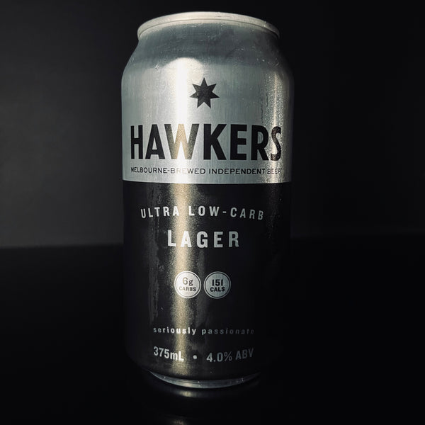 Hawkers Beer, Ultra Low-Carb Lager, 375ml