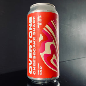 A can of Overtone Brewing Co., Cheesecake Shake, 440ml from My Beer Dealer.