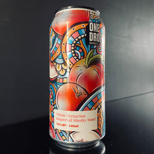 A can of One Drop Brewing Co., White Nectarine Slushy Sour, 440ml from My Beer Dealer.