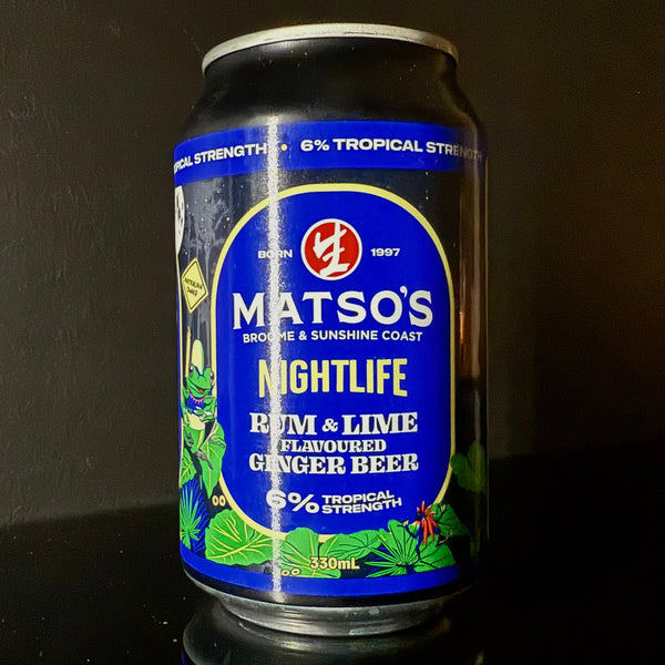 Matso's, Nightlife Strong Ginger Beer - Rum & Lime, 375ml