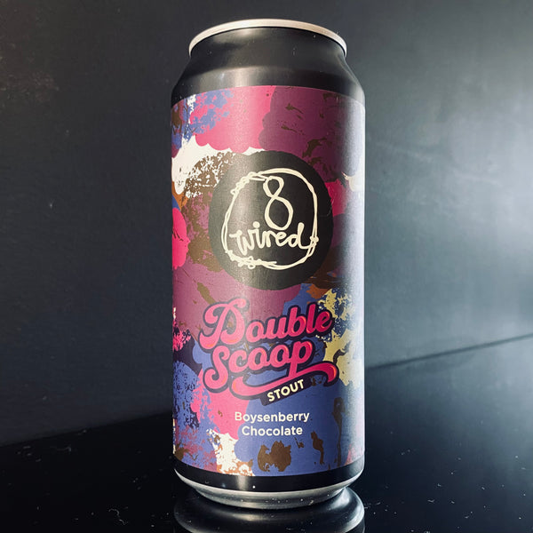 A can of 8 Wired Brewing, Double Scoop - Boysenberry Chocolate, 440ml from My Beer Dealer.