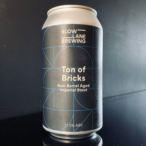 A can of Slow Lane Brewing, Ton of Bricks, 375ml from My Beer Dealer.