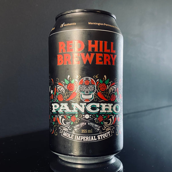 A can of Red Hill, Pancho Mole, 355ml from My Beer Dealer.