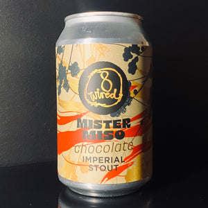 A can of 8 Wired Brewing, Mister Miso - Chocolate Imperial Stout, 330ml from My Beer Dealer.