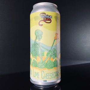 A can of White Lies Brewing Company, Lemon Lime Cheesecake Sour, 500ml from My Beer Dealer.