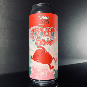A can of White Lies Brewing Company, Raspberry Sour, 500ml from My Beer Dealer.