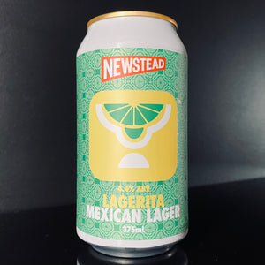 A can of Newstead Brewing Co., Lagerita Mexican Lager, 375ml from My Beer Dealer.