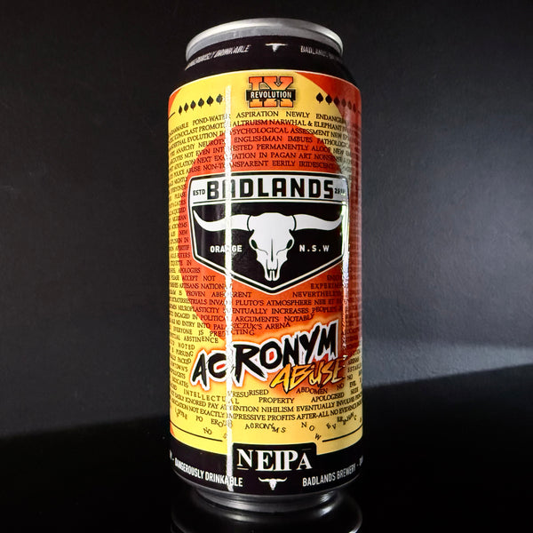 Badlands Brewery, Acronym Abuse: NEIPA, 440ml