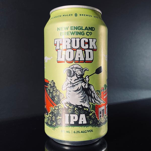 A can of New England Brewing Co., Truck Load IPA, 375ml from My Beer Dealer.