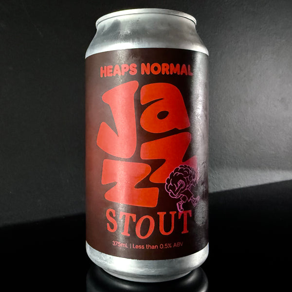 Heaps Normal, Jazz Stout: No-Alc Stout, 375ml