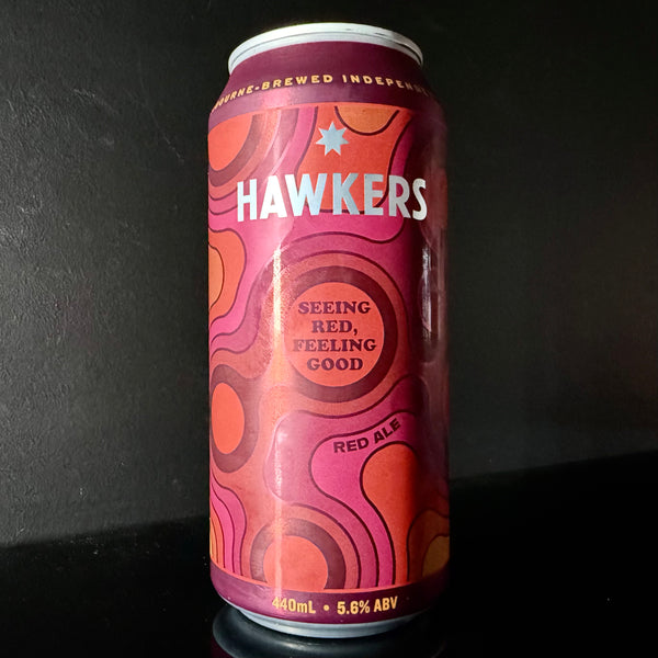 Hawkers Beer, Seeing Red, Feeling Good - Red Ale, 440ml