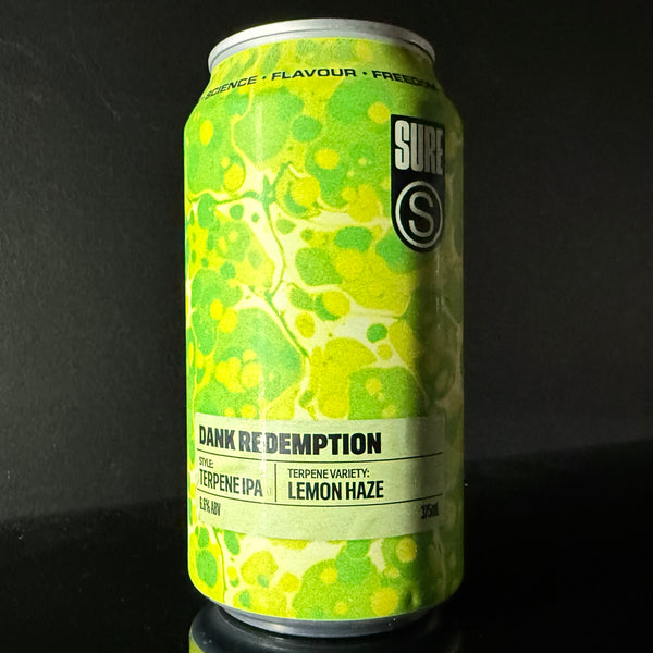 SURE BREWING, Dank Redemption: Lemon Haze Terpene IPA, 375ml