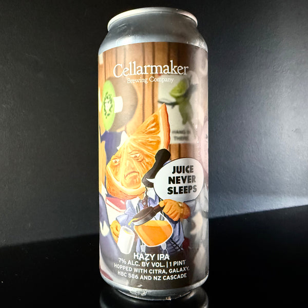 Cellarmaker Brewing Company, Juice Never Sleeps: Hazy IPA, 473ml