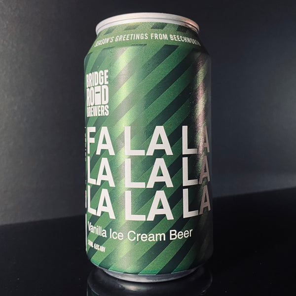 A can of Bridge Road Brewers, Fa La La La La La La La La - Vanilla Ice Cream Beer, 355ml from My Beer Dealer.