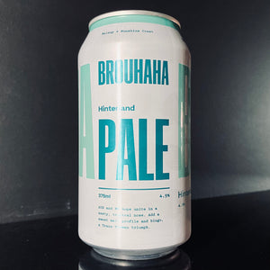 A can of Brouhaha Brewery, Hinterland Pale Ale, 375ml from My Beer Dealer.
