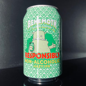 A can of Behemoth, Responsibly, 330ml from My Beer Dealer.