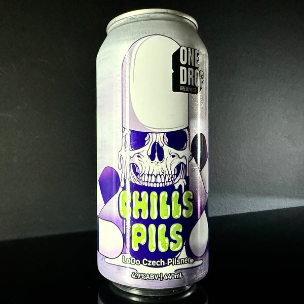 One Drop Brewing Co. Chills Pils: Czech Pilsner, 440ml