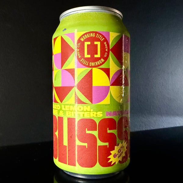 Working Title Brew Co. Bliss: Lemon Lime Bitters Hard Soda, 375ml