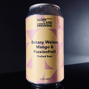 Slow Lane Brewing, Botany Weisse Mango & Passionfruit, 375ml