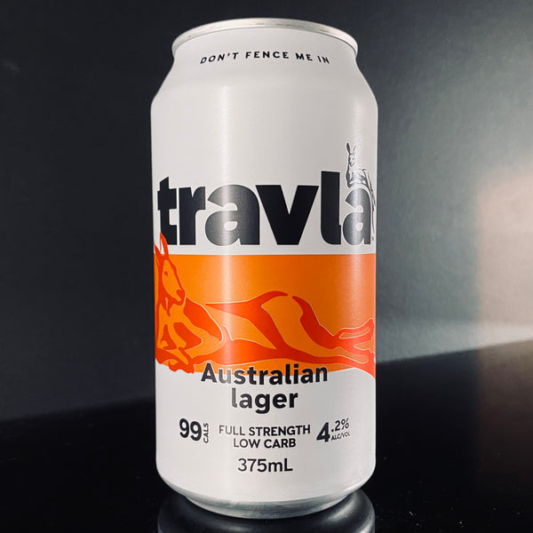 Travla, Full Strength Lager, 375ml