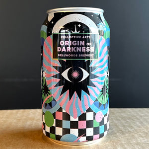 A can of Collective Arts Brewing, Origin Of Darkness w/ Dulce de Leche from Mt Beer Dealer.