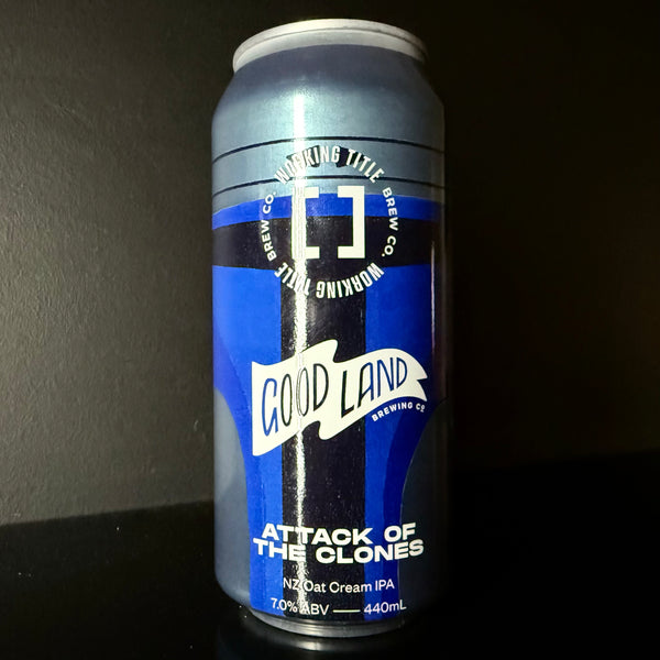 Good Land X Working Title, Attack of the Clones: NZ Oat Cream IPA, 440ml