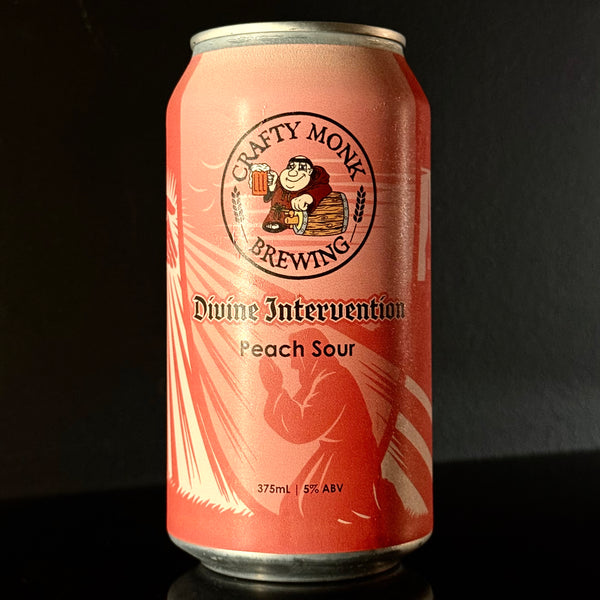 Crafty Monk Brewing, Divine Intervention Peach Sour, 375ml