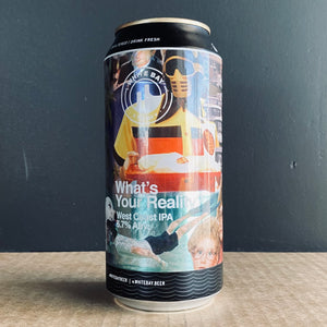 A can of White Bay Beer Co., What's Your Reality from My Beer Dealer.