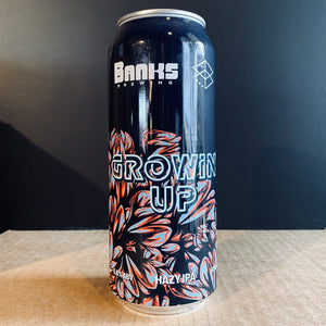 A can of Banks Brewing, Growin Up, 500ml from My Beer Dealer.