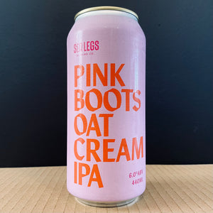 A can of Sea Legs Brewing Co., Pink Boots Oat Cream IPA, 440ml from My Beer Dealer