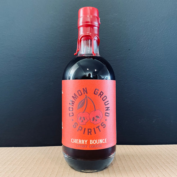 A bottle of Common Ground Spirits, Cherry Bounce: Cherry Liqueur, 500ml from My Beer Dealer.