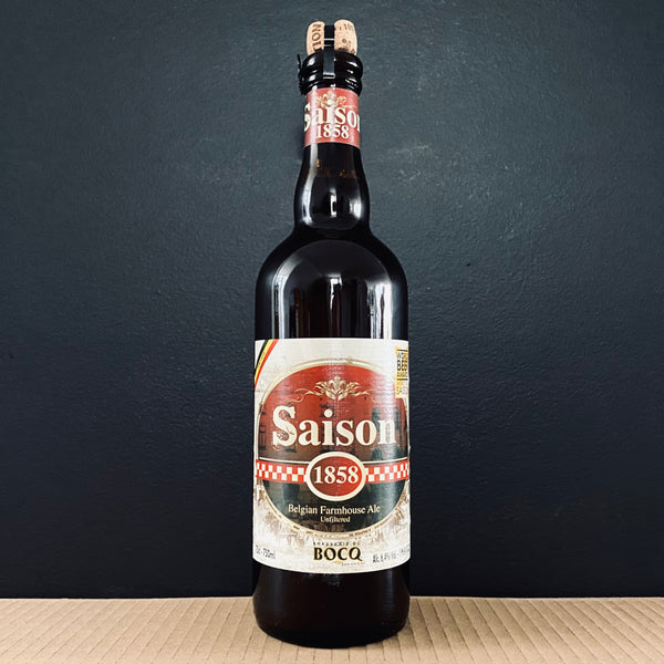 A bottle of Du Bocq, Saison 1858, 750ml from My Beer Dealer.