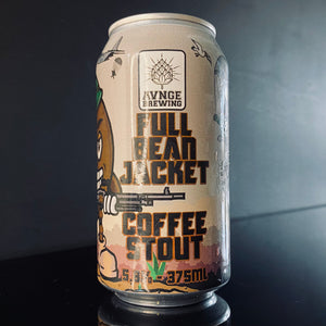 A can of Avnge Brewing, Full Bean Jacket - Coffee Stout, 375ml from My Beer Dealer