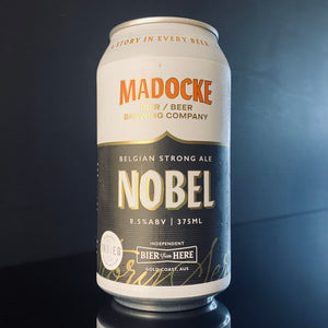 A can of Madocke Beer Brewing Co., Nobel Belgian Strong Ale, 375ml from MY Beer Dealer