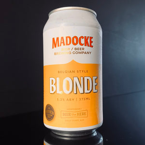 A can of Madocke Beer Brewing Co., Blonde, 375ml from My Beer Dealer.