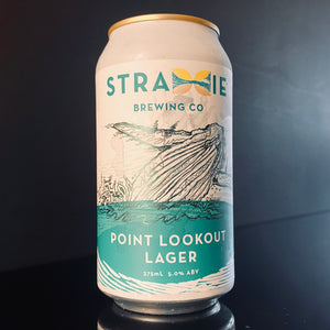 A can of Straddie Brewing Co., Point Lookout Lager, 375ml from My Beer Dealer.