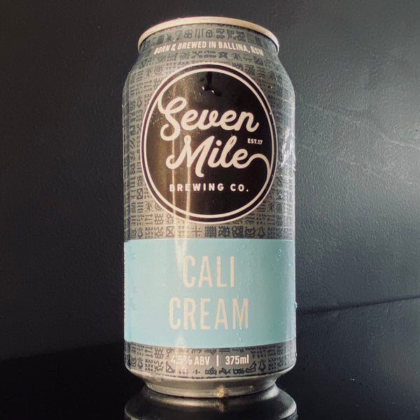 A can of Seven Mile Brewing Co., Cali Cream, 375ml from My Beer Dealer