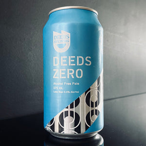 A can of Deeds Brewing, Deeds Zero - Alcohol Free Pale Ale, 375ml from MY Beer Dealer