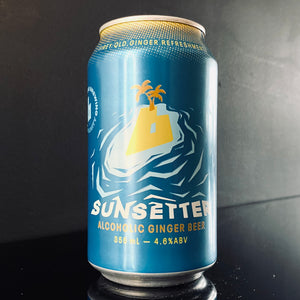 A can of Brick Lane Brewing Co., Sunsetter Alcoholic Ginger Beer, 355ml from My Beer Dealer.