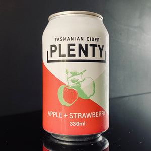 A can of Plenty Cider, Apple & Strawberry, 330ml from My Beer Dealer.