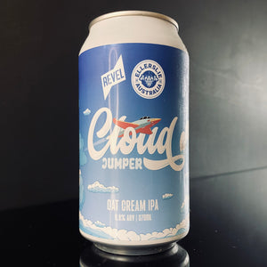 A can of Revel Brewing Co., Cloud Jumper, 375ml from My Beer Dealer.