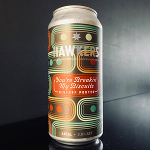 A can of Hawkers Beer, You're Breakin' My Biscuits, 440ml from My Beer Dealer.