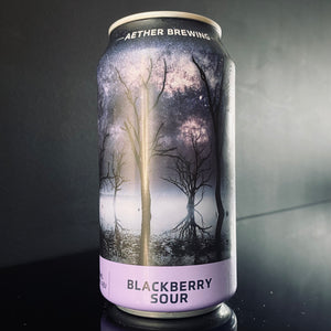 A can of Aether Brewing, Blackberry Sour, 375ml from My Beer Dealer.