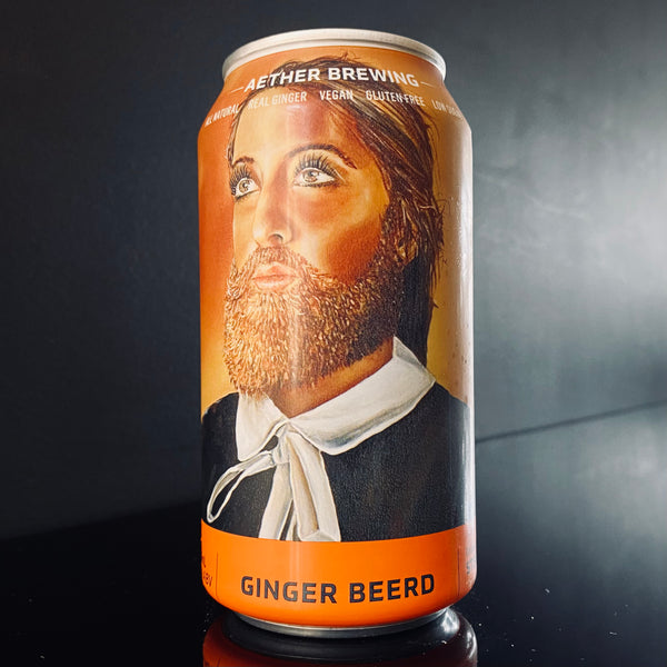 A can of Aether, Ginger Beerd, 375ml from My Beer Dealer.