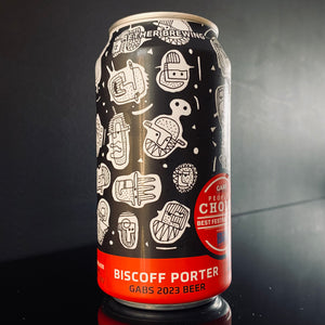 A can of Aether Brewing, Biscoff Porter, 375ml from My Beer Dealer.