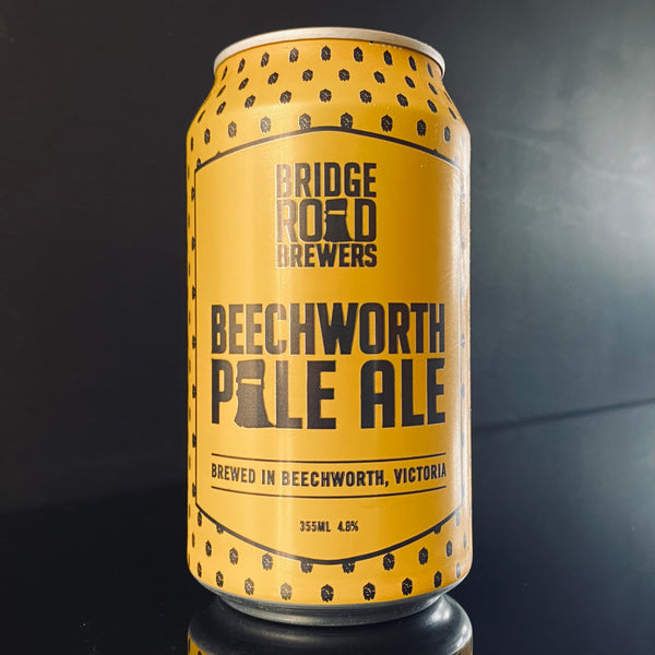 A can of Bridge Road Brewers, Beechworth Pale, 355ml from My Beer Dealer.