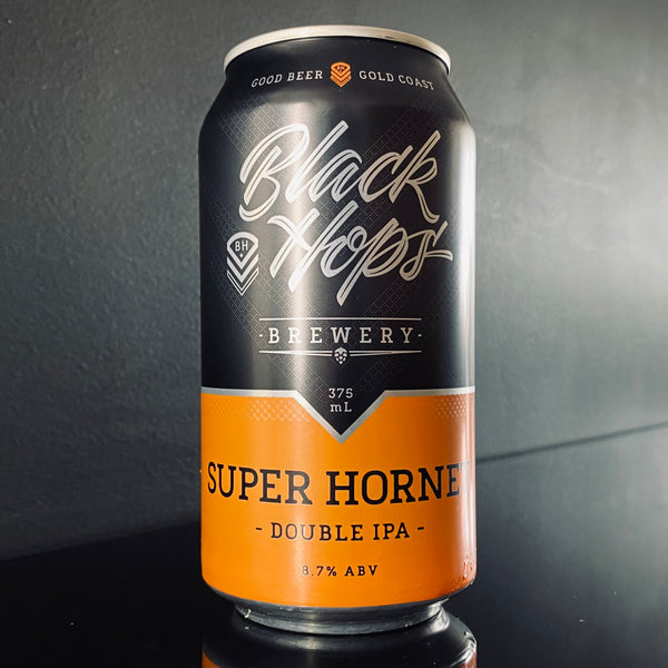 A can of Black Hops Brewery, Super Hornet, 375ml from My Beer Dealer.