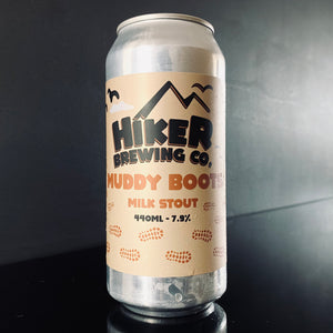 A can of Hiker Brewing Co., Muddy Boots, 440ml from My Beer Dealer.