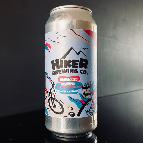 A can of Hiker, Rye Whisky Barrel Aged Trailbound, 440ml from My Beer Dealer.