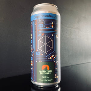 A can of Mountain Culture Beer Co., Superconductor, 500ml from My Beer Dealer.